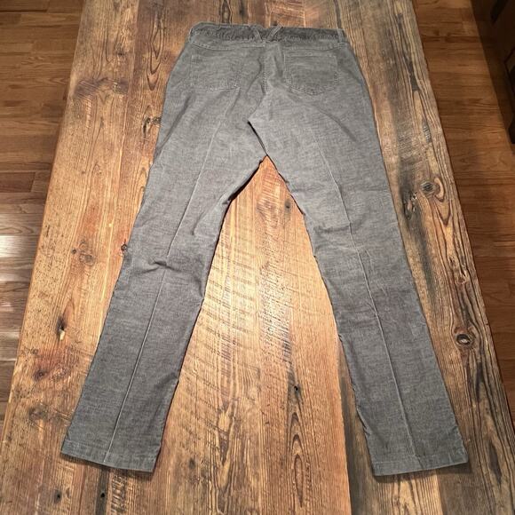 TOAD & CO Corduroy Pants Straight Leg Organic Cotton Gray Casual Women's Size 12 - Picture 3 of 16
